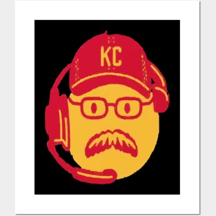 andy reid frozen Mustache Posters and Art